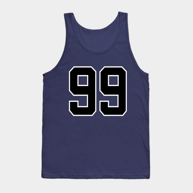 Number 99 Tank Top by colorsplash